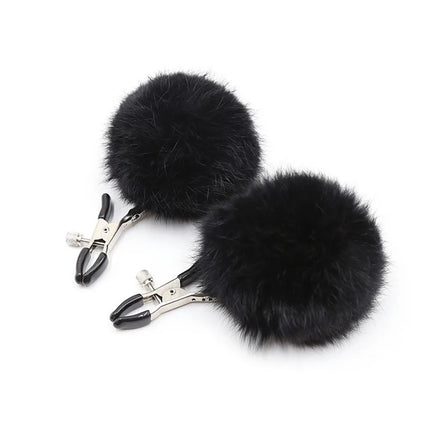 furry Nipple Clamps Sexy Fantcy FEATHER Mercy Milk Clip Fetish Female Breast Clip Clitoris Massage Sex Toys For Couples