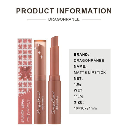 Nude Matte Lipstick Waterproof Lip Sticks Not Fading Sexy Red Velvet Lipsticks for Women Make Up Long Lasting Lip Cosmetics