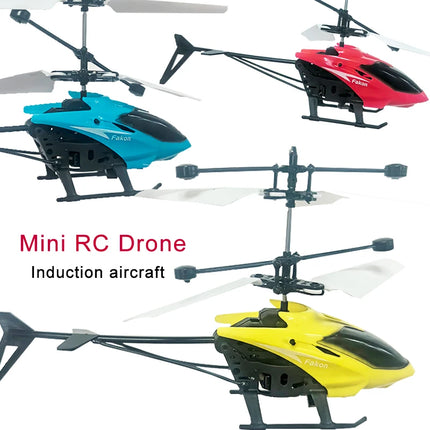 Rechargeable Mini RC Drone Remote Safe Fall-resistant RC Helicopters Drone Children Toys（No remote control battery）