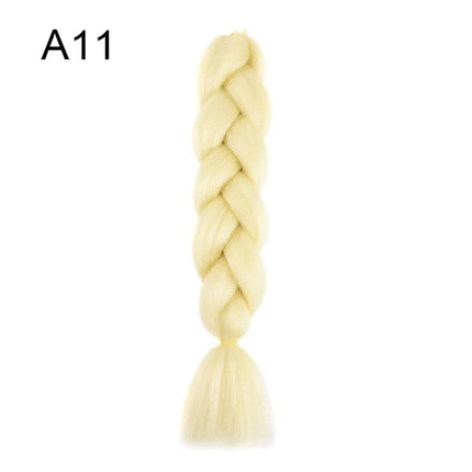 Synthetic Jumbo Braids Hair 24Inch Braiding Hair Extensions Ombre Fake Hair For Crochet Box Braid Blue Purple for Women