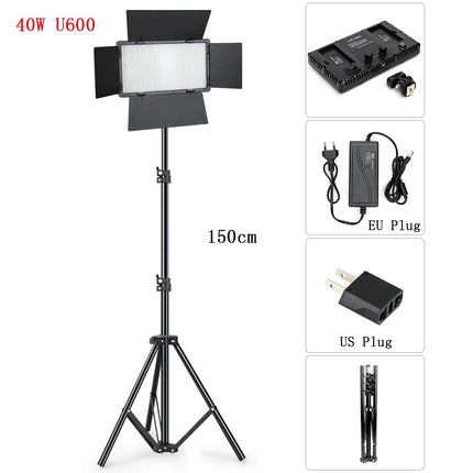 U600 LED Video Light Studio Light Kits Selfie Light Streaming Lights Camera Photographer Lamp For Tiktok YouTube Eyelash Lamp