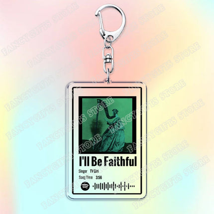 TV Girl Songs Keychains for Women Accessories Bag Cigarettes Out The Window Lovers Rock Not Allowed Keying Jewelry Fans Gifts