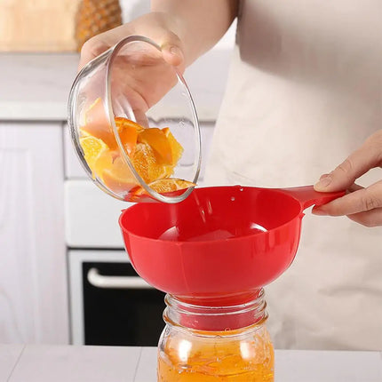 High-end Wide Mouth Funnel Plastic Popular Salad Dressing Liquid Wide Tools Gadgets Mouth Hopper Funnel Kitchen Canning Filter
