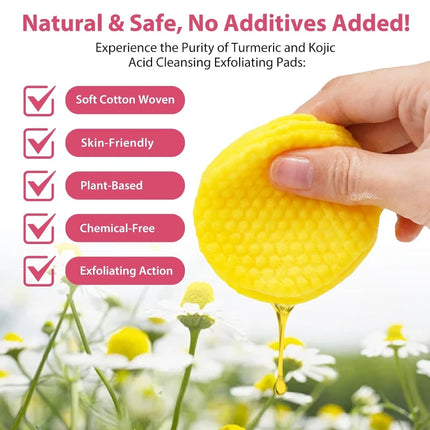 30 PC Brightening Cleansing Pads Pads Deep Cleansing Exfoliating Brightening Balance Oil Skin Water Non-irritating Gentle Tone