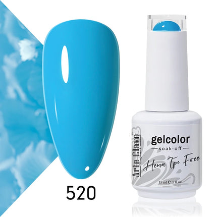 Arte Clavo Colourful Gel Nail Polish Nail Art Gel Varnishes Macaron Color Nail Semi Permanant Soak Off LED UV Gel Nail Varnishes