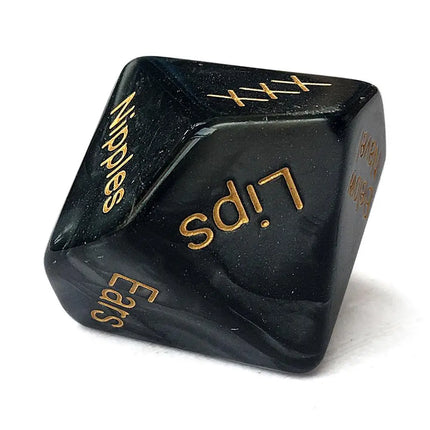Four combinations of fun dice, acrylic marble carving pattern, posture dice, flirting dice