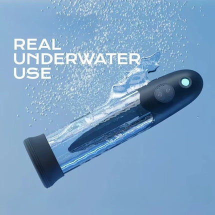 Electric Waterproof Male Bath Pump with Hydro Massage Cup, Desensitizing Trainer and Private Care Accessories