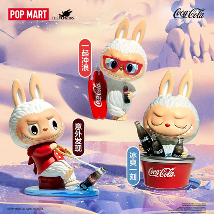 Official genuine POPMART THE MONSTERS Coca Cola figurine blind box LABUBU ornament decoration for girls birthday gifts
