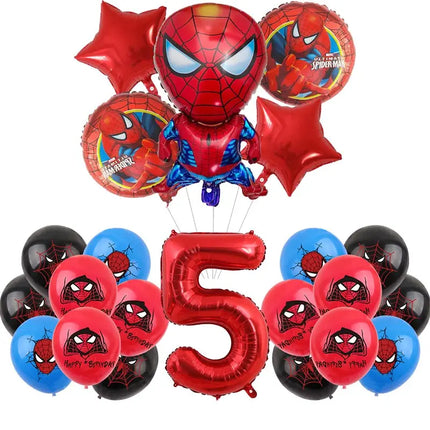 Spiderman Birthday Decor Superhero Theme Spider Birthday Party Decorations Paper Napkins Background Balloons Kids Party Supplies