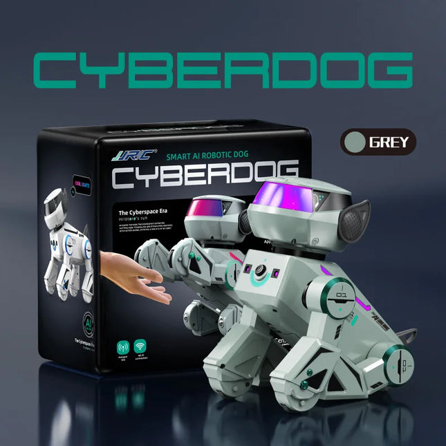 Jjrc Cyber Stunt Mechanical Dog Ai Intelligent Voice Interaction Remote Control Cool Light Show Programmable Robot Toy