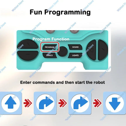 2.4G Remote Control Robot Dance Move Programable Colorful LED Lights Music Song Play Play Smart Robot Toys Kids Gift Christmas