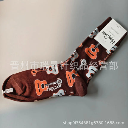 High Quality Fashionable Men's Mid-Calf Cotton Socks HappySocks New Arrival Suitable for All Seasons Swedish Design
