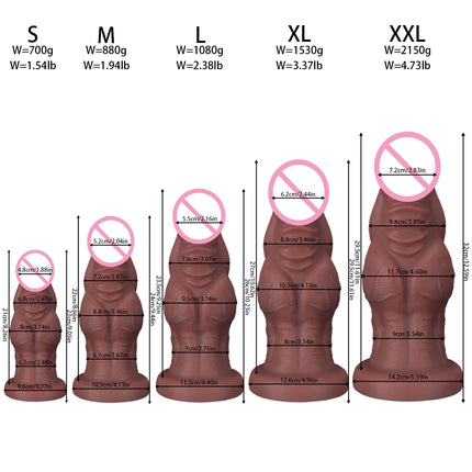 S-XXL Huge Anal Plug Liquid Silicone Soft Conical Butt Plug Big Anal Dildos for Women Men G-spot /prostate Massage 18+ Sex Toys