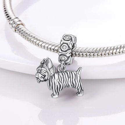Animal Series 925 Sterling Silver Horse Squirrel Elephant Llama Snake Fox Charm fit Bangle Bracelet Original Silver Jewelry