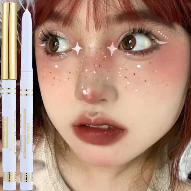 Lasting Black White Eyeliner Gel Pen Waterproof Liquid Eyeliner Pencil Quick-drying Not Blooming Eye Liner Eyes Makeup Cosmetic