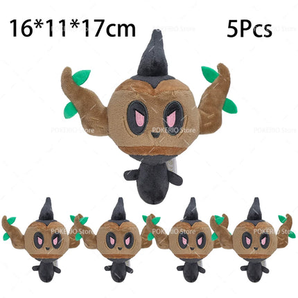 Wholesale Pokemon Plush 5Pcs/Lot Mimikyu Caterpie Oddish Garchomp Phantump Umbreon Sylveon Stuffed Animal Peluche Christmas Gift