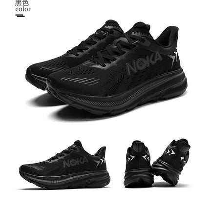 Men's Running Shoes Jogging Breathable Mesh Cushioning Non-Slip Outdoor Luxury shoes Couple Trainer Race Sneakers Off-road Shoes