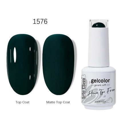 Arte Clavo HEMA TPO FREE Gel Nail Polish 15ML Long Lasting For Manicure Semi Permanent Nail Art UV LED Gel Varnish Nail Supplies