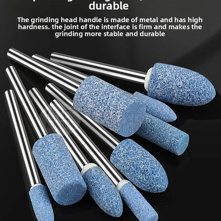 Small grinding wheel grinding head Blue corundum 3mm metal rust removal polishing electric grinding head