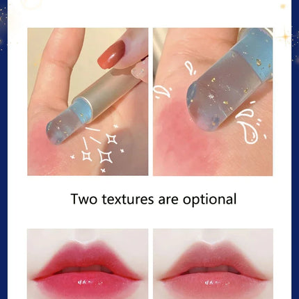 Princess Crystal Temperature Change Moisturizing Lipstick Star Brilliant Jelly Shinny Lip Balm Long-lasting Lip Oil Care Makeup