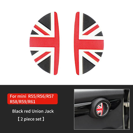 Car Door Handle Decoration Leather Sticker For Mini Cooper JCW F56 F60 F55 F54 R56 R60 R55 Countryman Car Interior Accessories