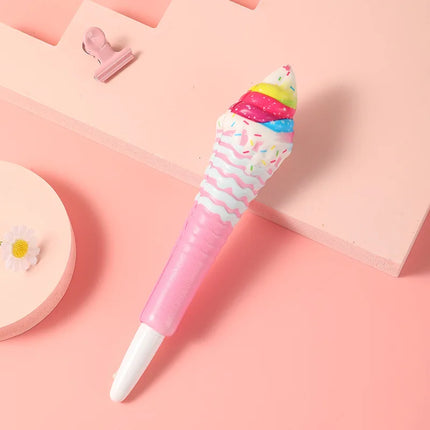 Squishy and Cute Kawaii Pen Kawaii Accessories Cute Girl Pens Animal Fruit Shaped Stress Relief Pens Cute School Supplies
