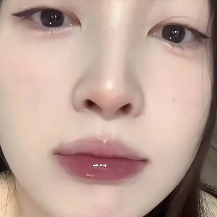 Cappuvini Berry Snow Gradient Lip Gloss Mirror Moisturizing for Plump Lips Long-Lasting Makeup Lip Glaze