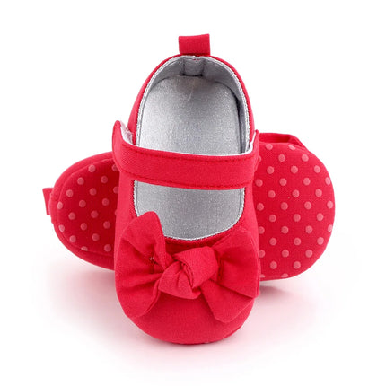 Baby Girl Princess Shoes Soft PU Classical Bowknot Beautiful and Cute for Newborn Girl Spring and Summer Prewalking 2023 Fashion