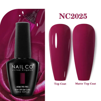 NAILCO 131Colors TPO FREE HEMA Vernis Semi Permanent UV Varnish Gel Nail Polish Nails Art Gel Manicure TOP BASE Varnish Hybrid