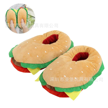 New Panda Bubu And Yier Plush Slippers Cartoon Panda Indoor Couple'S Warm Cotton Slippers Autumn And Winter Gift