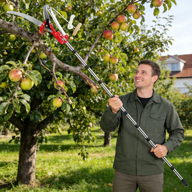 13ft Extendable Splicing Rod Trimming Tool with Handle Telescopic Pruning Shears for Fresh Branch Plant Flower
