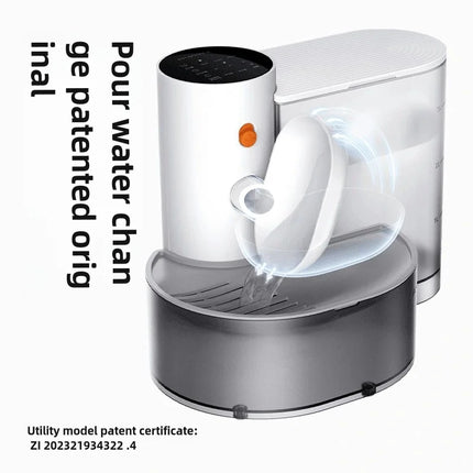 Pet water dispenser, dog and cat water dispenser, dumping cat water dispenser, running water charging automatic water feeder