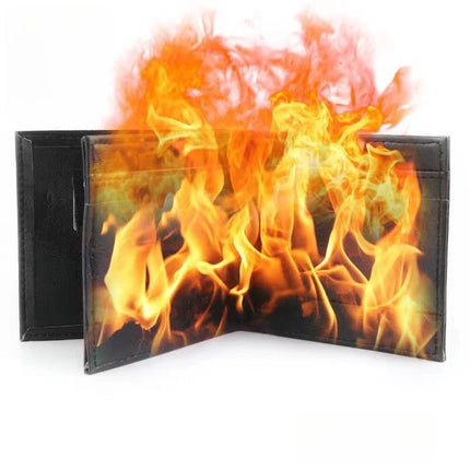 Fire Wallet Magic Flame Big Fire Wallets Oil Open Flame Lighters Smoking Accessories Cool Gadgets Men's Gift