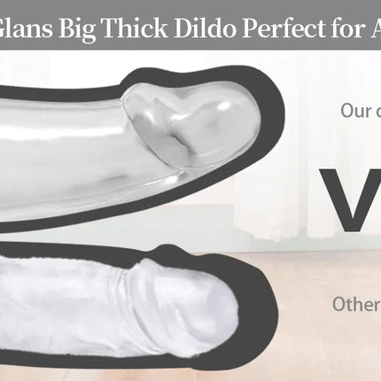 Purple Realistic Dildo Pink Crystal Penis Artificial Soft Smooth Dildo Anal Strap-on Stick with Balls Sex Toy for Women Adult18+