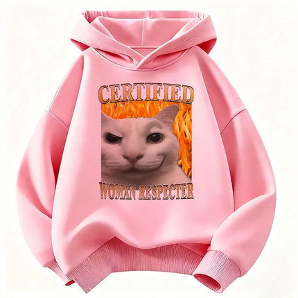 Fashion Hoodie Y2k Kids Cat Children's Sweatshirt Cute Harajuku Hoody for Boys Girls Autumn Winter Casual Hoodies