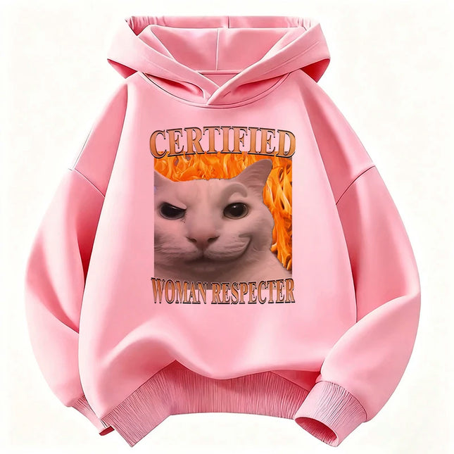 Fashion Hoodie Y2k Kids Cat Children's Sweatshirt Cute Harajuku Hoody for Boys Girls Autumn Winter Casual Hoodies