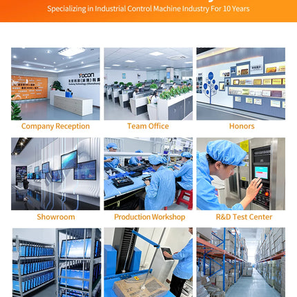13.3 Inch All-in-One Capacitive Touch PC Industrial Panel PC with VESA Mount Compatible with Windows 10 or 11