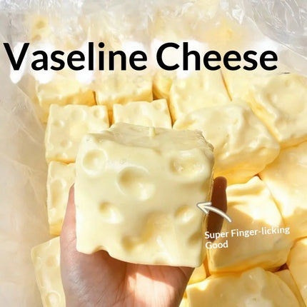 Vaseline Cheese 7cm Moldable Cheese Block Squishy Toy Tpr Super Soft Slow Rising Dough Like Filling Adult Stress Relief Fidget