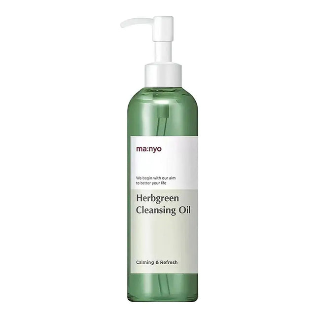 Ma:nyo Herbgreen Cleansing Oil Gently Removes Blackheads Stubborn Makeup Plant Oils For All Skin Types Deep Pore Cleansing Oil