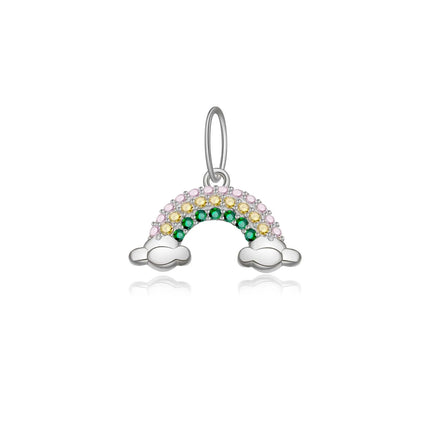 DPLAOPA 925 Sterling Silver 12 Birthstone CZ  Clips Charm Beads Pendant For Necklace And Bracelet 2024 Women Luxury Fine Jewelry