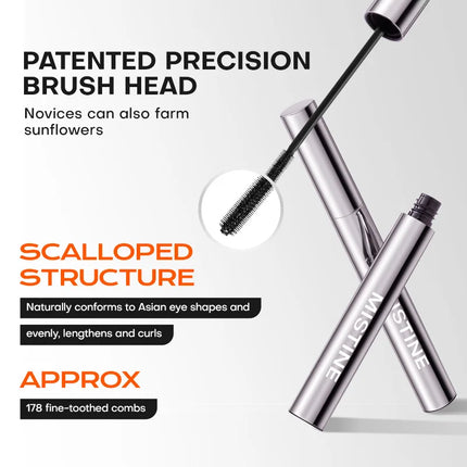 Mistine Waterproof Mascara 24-Hour Curling Lifting Lengthening Mascara No Clump Smudge-Proof Black Mascara 5g 1  Count