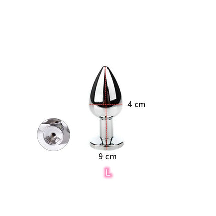 Anal Sex Toys of Long Pink Faux Fur Fox Tail with Stainless Steel Metal Butt Plug for Fetish Fantasy Flirting Adult Supplies