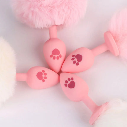 Silicone  Tail Anal Plug Fox Pattern Butt Plug Adult Cosplay Intimate Toys for All