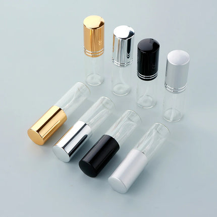 100Pcs 5ml Portable Empty Spray Perfume Bottle Cosmetic Travel Aluminium Spray Bottle For Gift Sample Mini Bottle Parfum Makeup