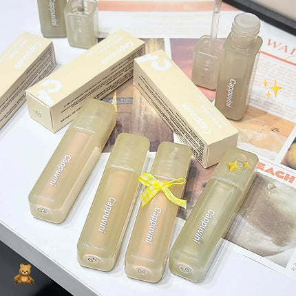 Velvet Matte Liquid Concealer Highlighter Long-Lasting Moisturize Cover Acne Marks Dark Circles Skin Brightening Makeup