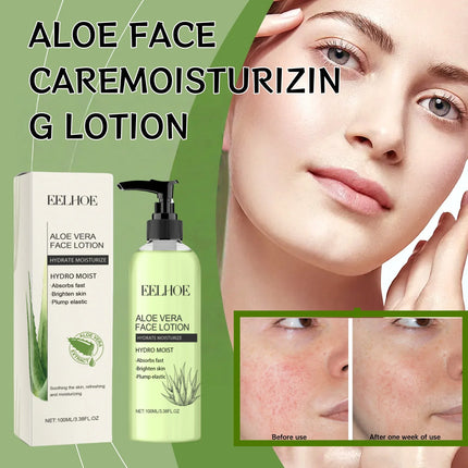 Aloe Vera Face Moisturizing Lotion Nourishing Daily Cream Reduces Dryness & Improves Skin Texture Non-Greasy Glow Skincare