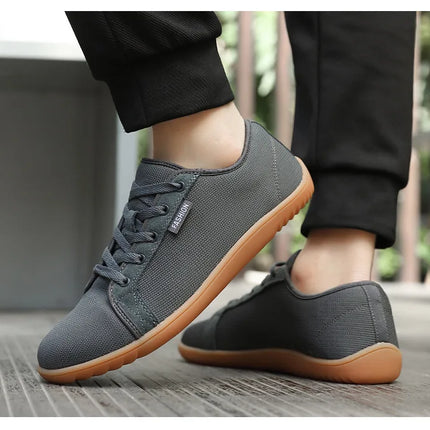 Men's Wide Slip On Minimalist Barefoot Shoes Zero Drop Sole Cross-Trainer Lightweight Breathable Running Walking Shoes Sneaker