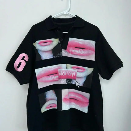 Vintage Sounds Collection Graphic T Shirts Goth Style Streetwear Harajuku Short Sleeve Y2k Tops Polo t shirt for men clothing