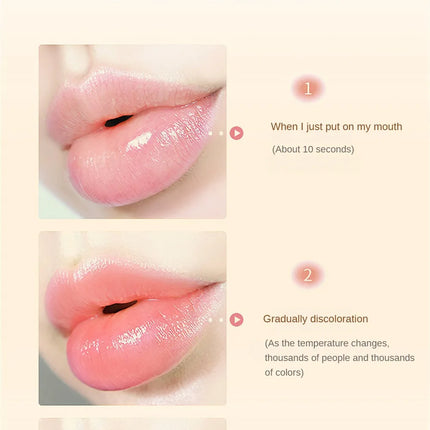 Crystal Petals Color-changing Lipstick Flower Gold Foil Desalination Color Lipstick Soft Delicate Lasting Waterproof Makeup