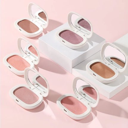 Single Color Blush Silky Texture High Color No Powder Feeling Low Saturation Long-lasting Natural Matte Blush Cream Face Makeup